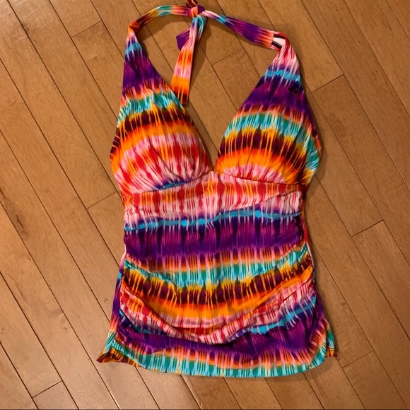 Bleu Rod Beattie Other - NWT BLEU ROD BEATTIE Size 4 Colorful Tankini Top